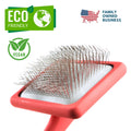 Flat Slicker Brush - Coral - Large - Flying Pawfect Store
