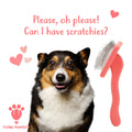 Curved Slicker Brush - Coral - Small Pet Brush - Flying Pawfect Store