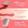 Flat Slicker Brush - Coral - Large - Flying Pawfect Store