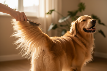 How to Brush Around a Dog’s Tail Base Without Pulling