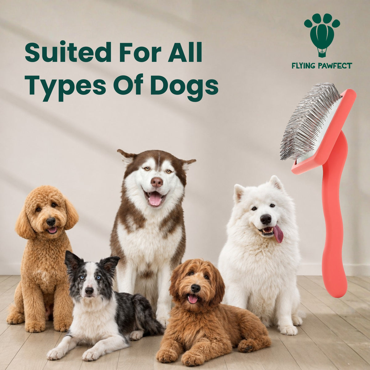 [CL] Dog breeds suited to the coral large flat slicker brush