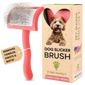 Curved Slicker Brush Coral Medium
