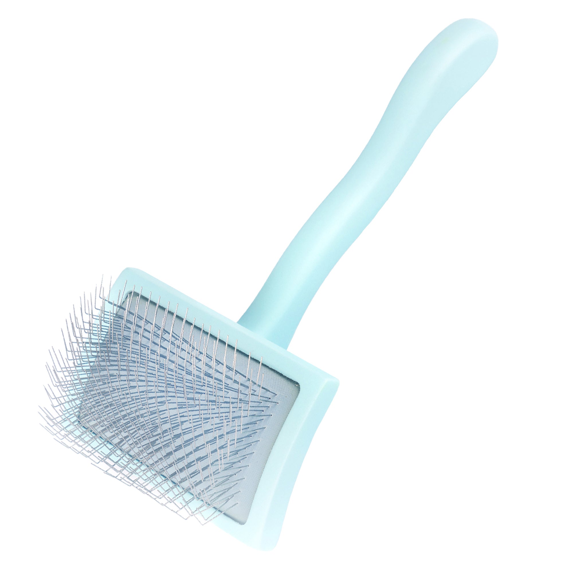 Curved Slicker Brush - Baby Blue - Medium