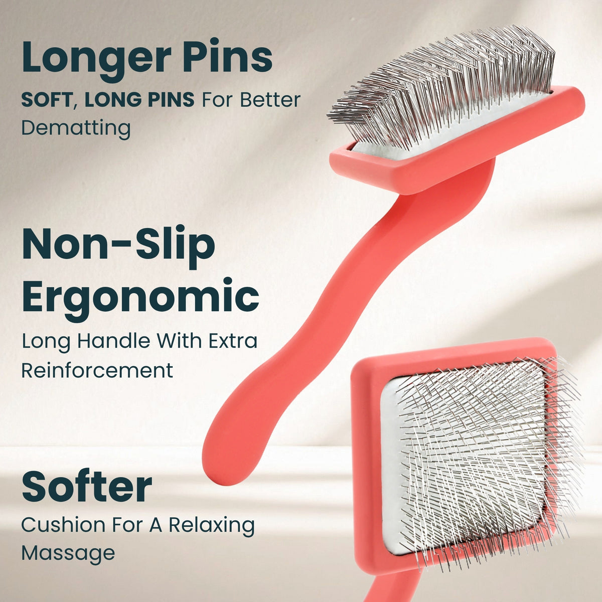 [CL] Features of the coral large flat slicker brush